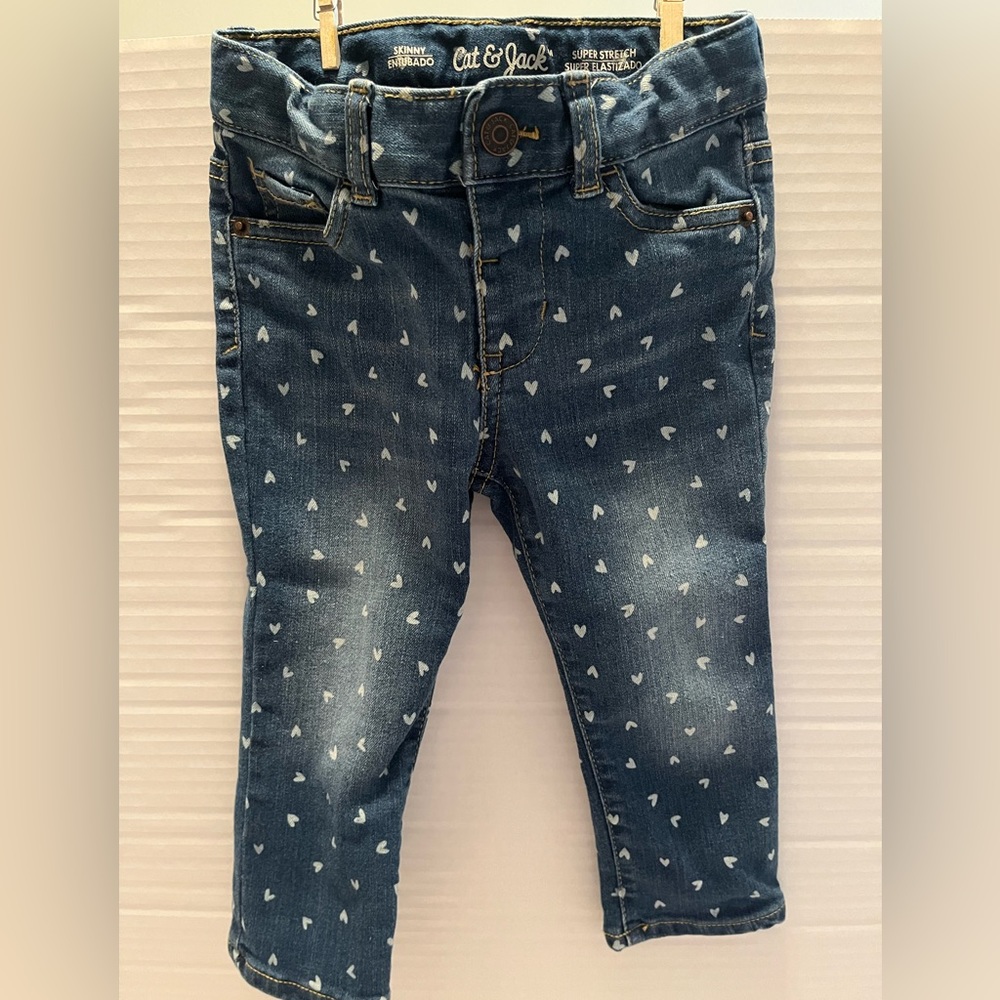 Cat & Jack Toddler Skinny Jeans with Hearts